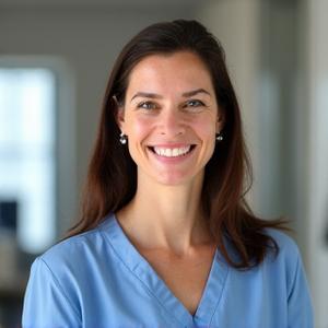 Professional headshot of Dr. Elena Petrova, a certified functional nutritionist